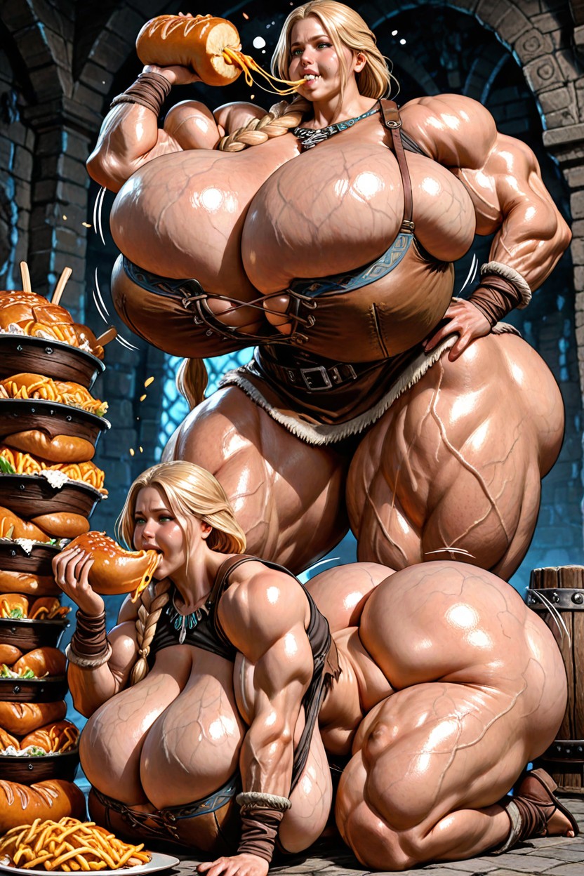 Extreme Ass Expansion, Green Eyes, Hyper Size Breasts Hentai AI Porn