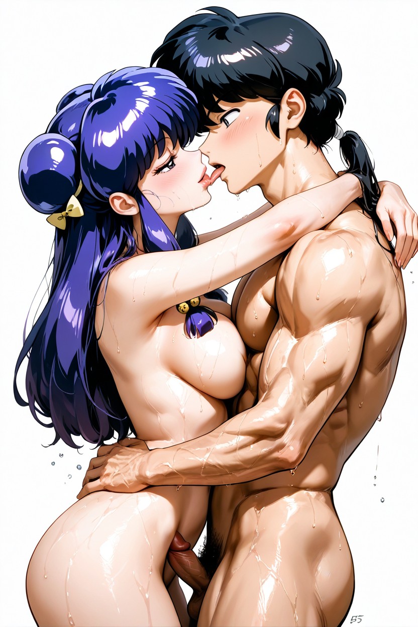 Big Breast, Male, Purple Eyes Hentai AI Porn