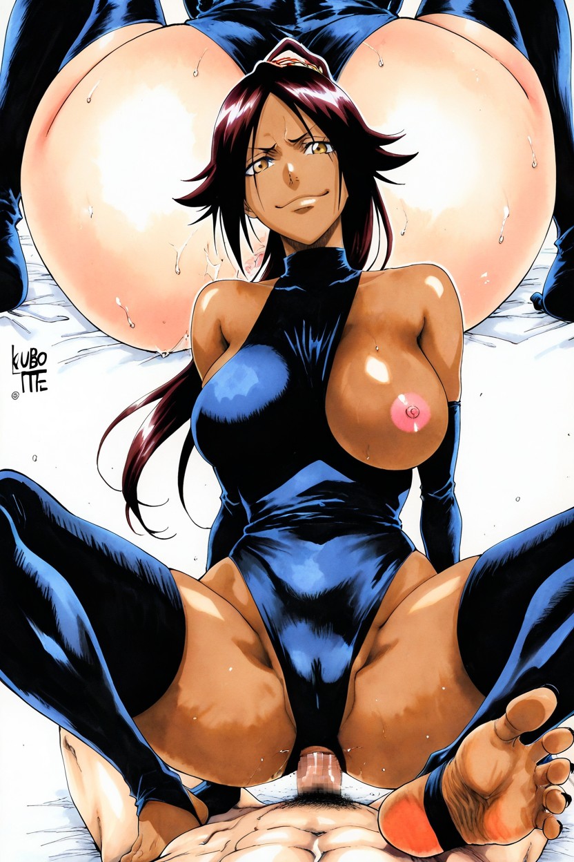 Medium Breast, Barefoot, Dark Brown Skin Hentai AI Porn