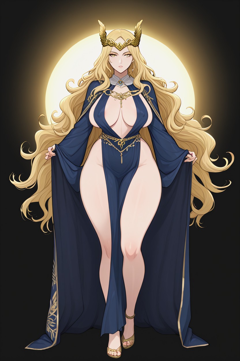 Character Sprite For Visual Novel, Extremely Voluptuous Body, Long Torso Hentai AI Porn