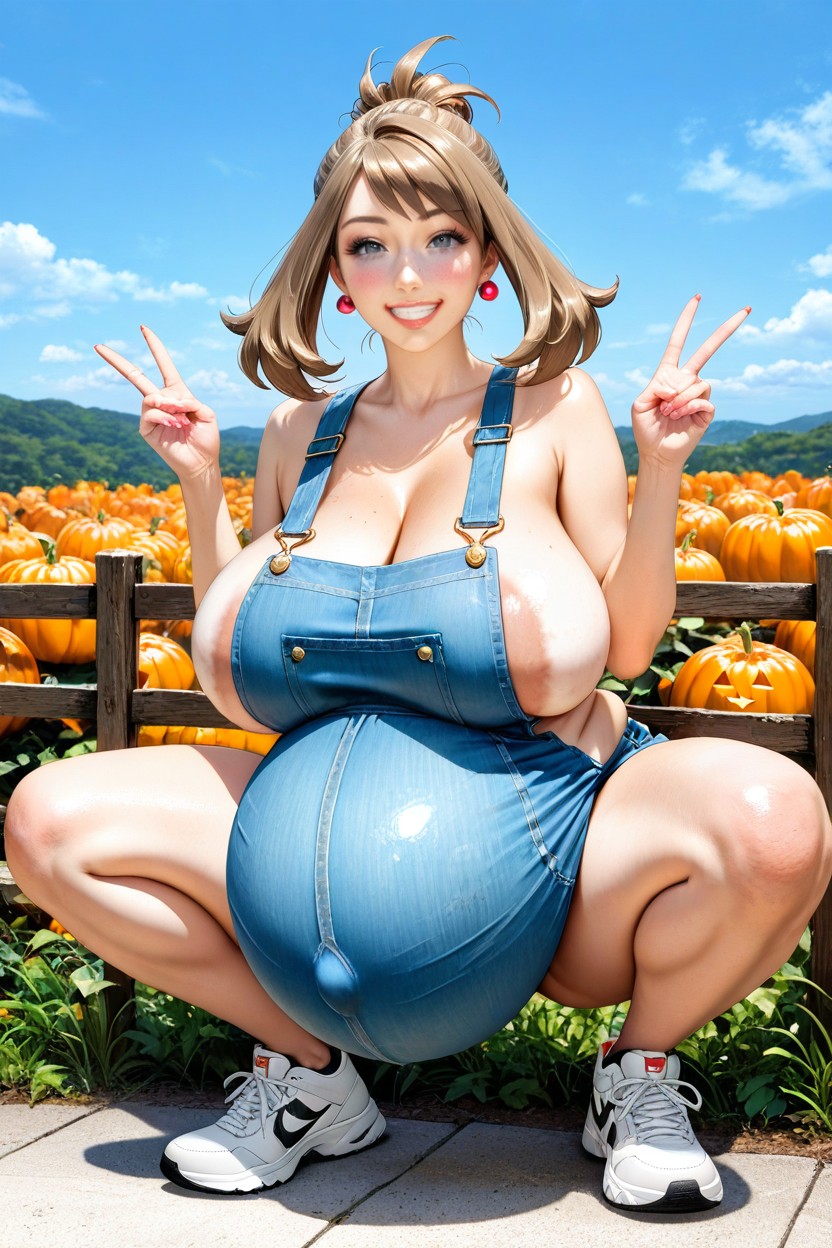 May From Pokemon, Pregnant, Cleavage Hentai AI Porn