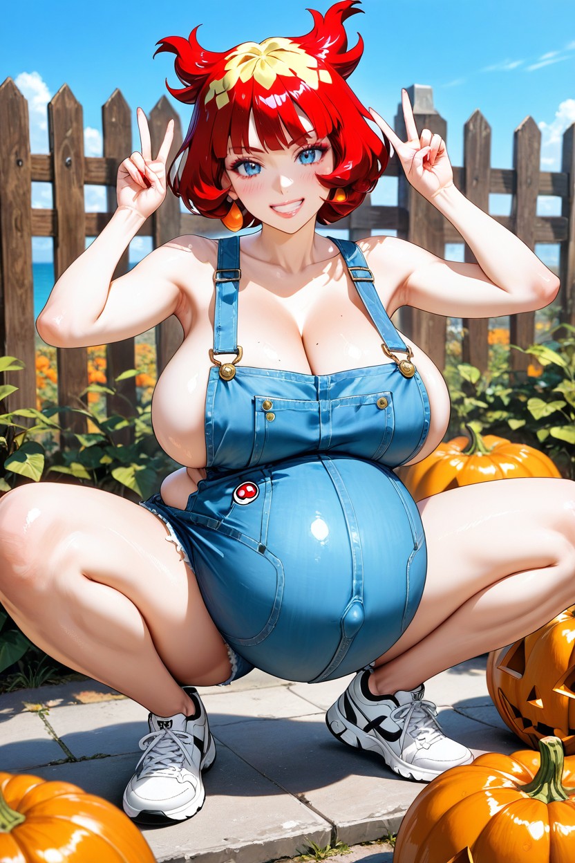Heavily Pregnant, Pumpkins And Watermelons Cultivation, Hdr Hentai AI Porn
