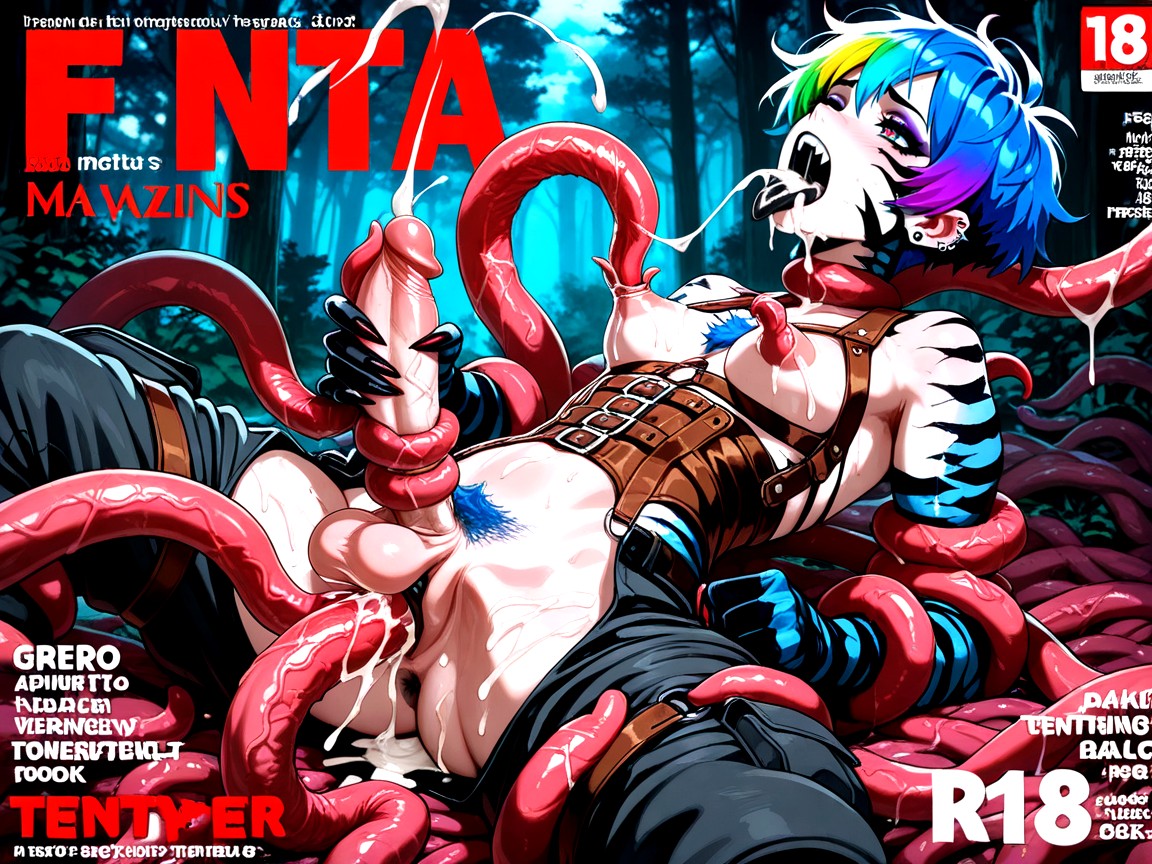 Tongue Piercings, Fur, Throat Bulging Hentai AI Porn