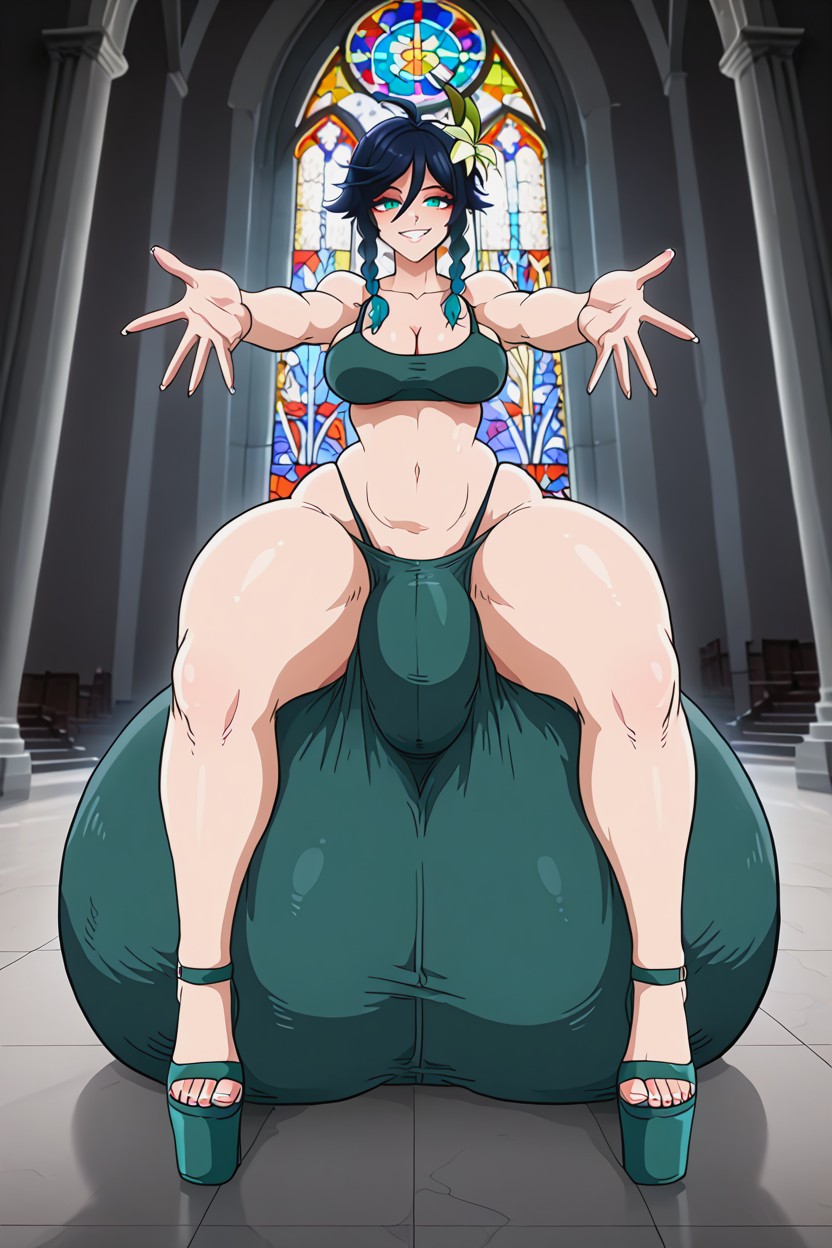 25+, Balls Impossibly Big, Sitting Down Hentai AI Porn