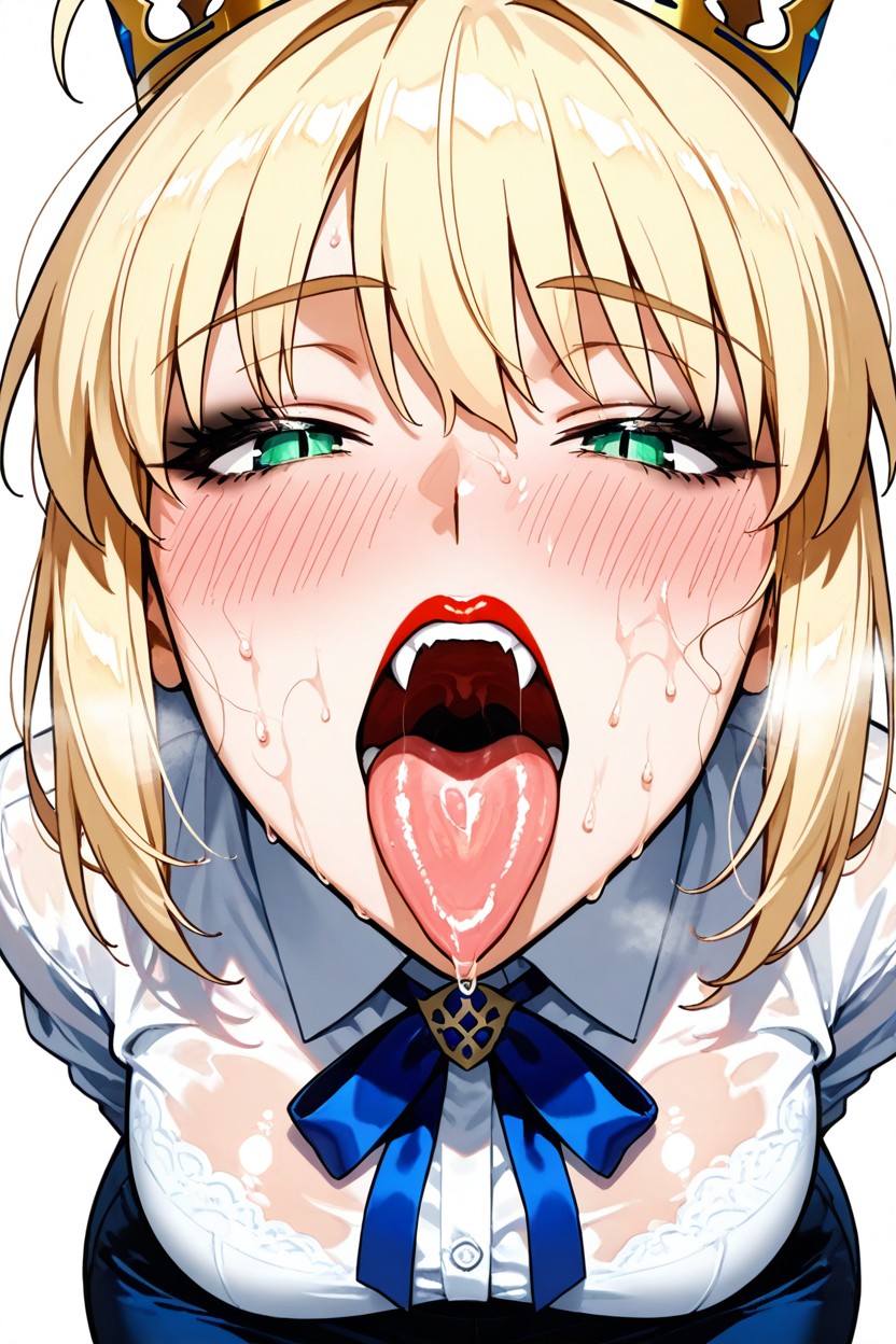 Open Mouth, Tongue Focus, + Hentai AI Porn