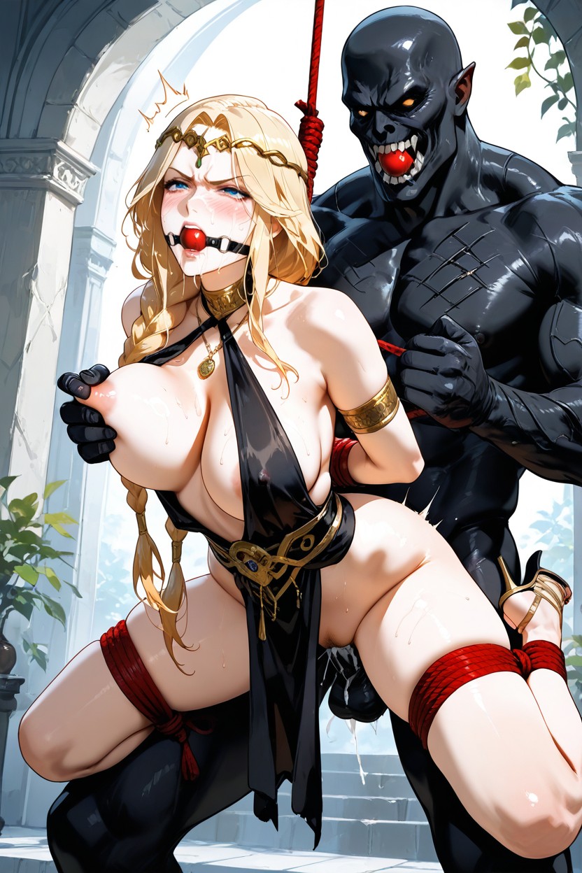 Bound Legs, Gag, Naked Hentai AI Porn