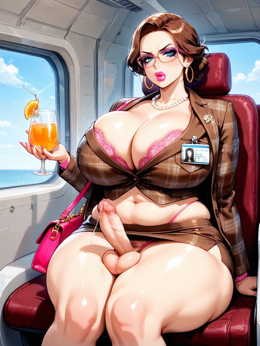 Knees Together, Bare Stomach, Sexy Hentai IA