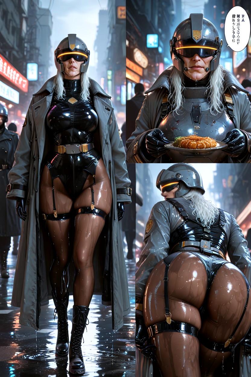 Ass Bigger Than Torso, Almost Black Exterior With A Hard Molded Surface, Detailed Eye's Hentai AI Porn