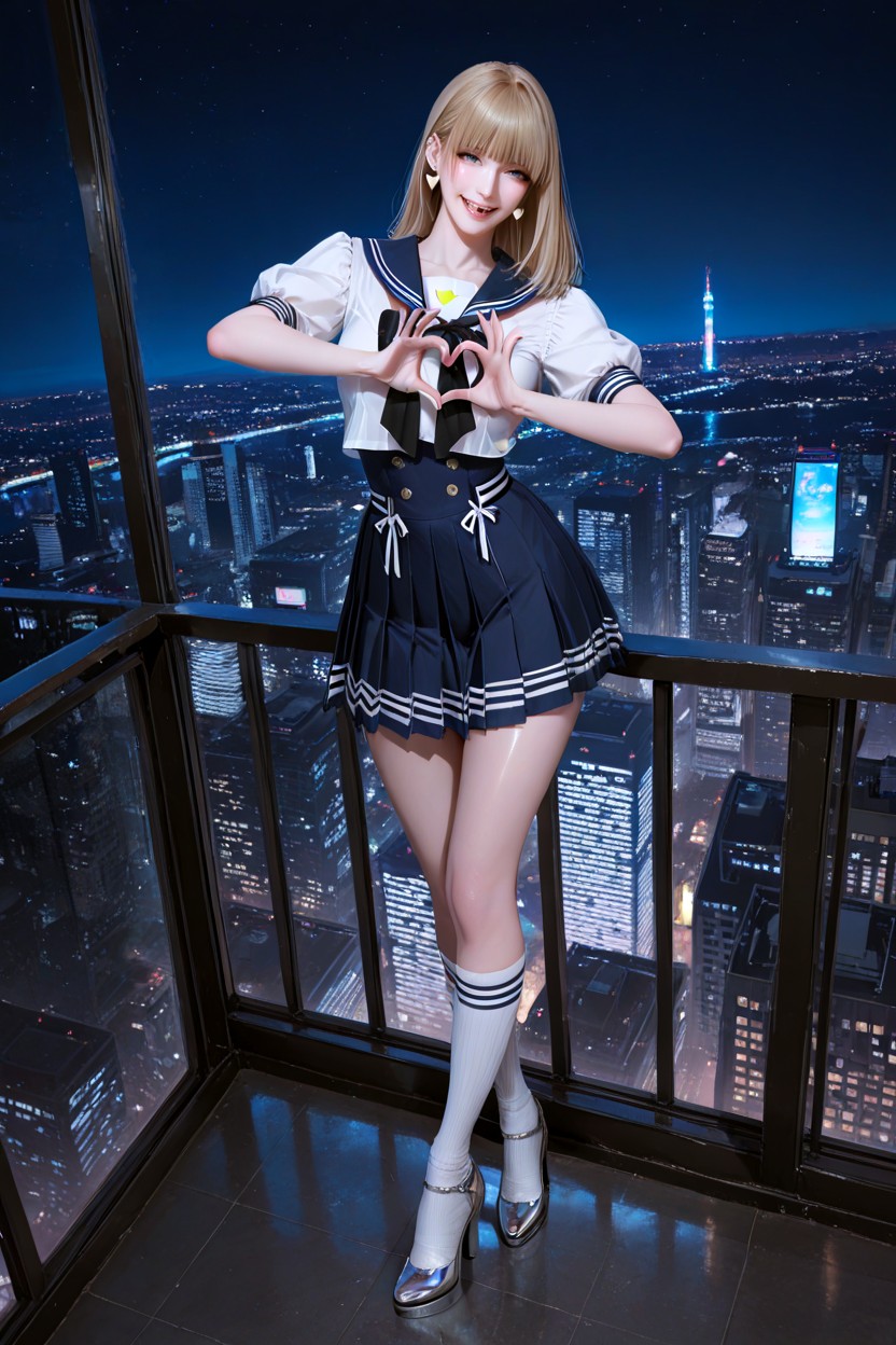 20+, Slightly Revealing Her Skin Tone Beneath On Her Feet, Like Face Hentai AI Porn