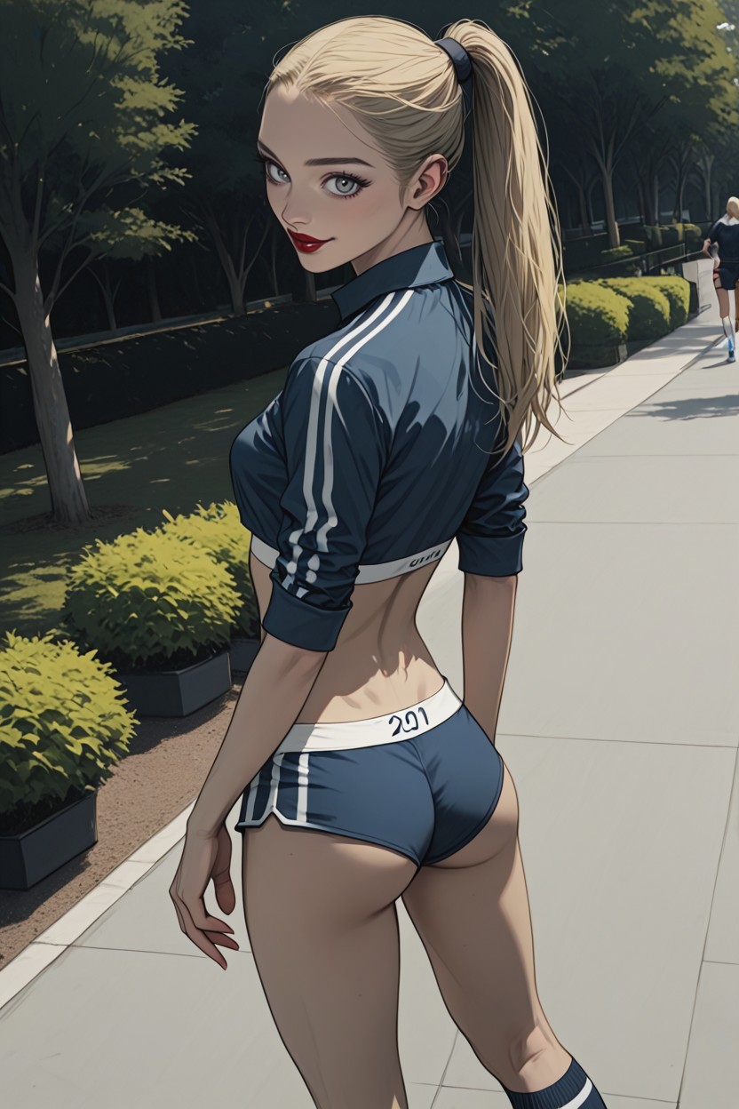 Park, Smile, Natural Brown Skin Hentai AI Porn