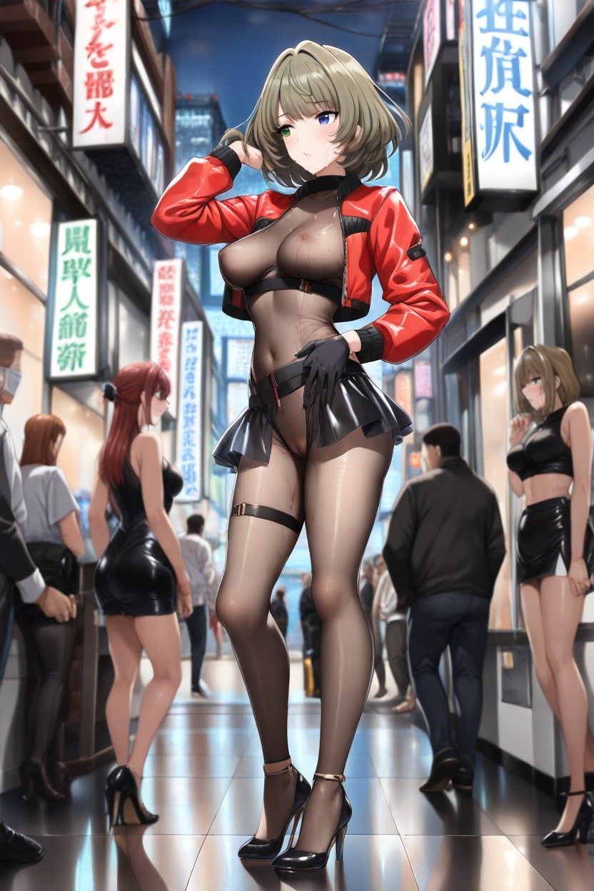 Dark Alley, Average, Medium Breast Hentai AI Porn