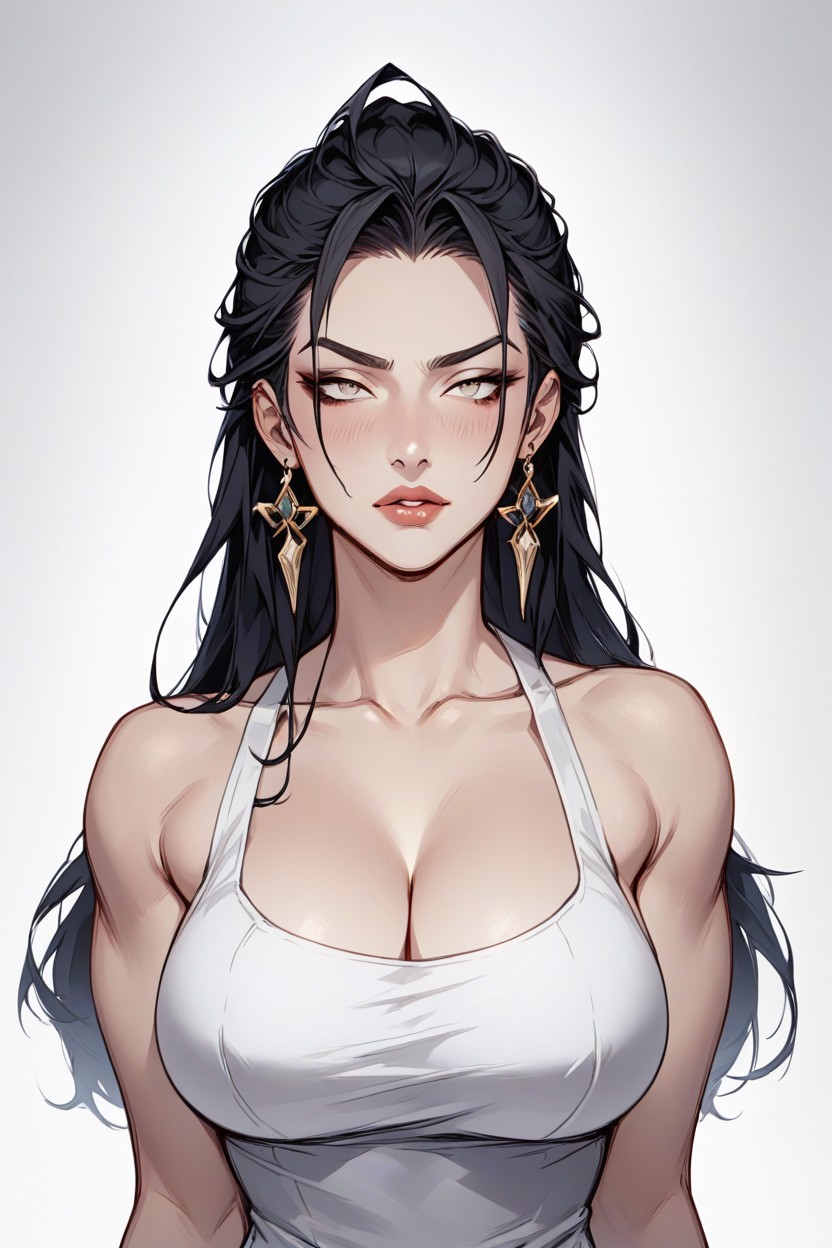 Introversion, And Understated Neck, And Introspective Give The Eyes A Faintly Downcast Quality Hentai AI Porn