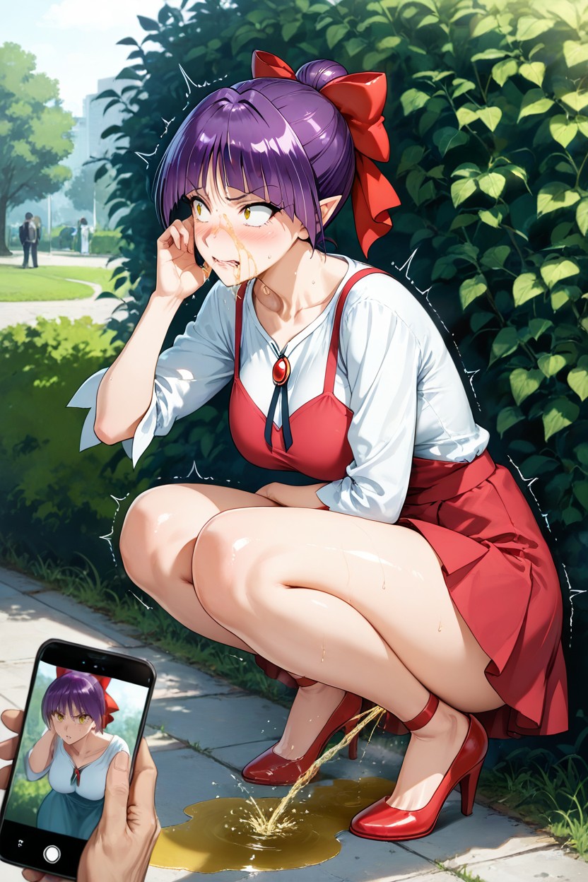 Nekomusume From Gegege No Kitarou, Detailed, Detailed Smartphone Hentai AI Porn