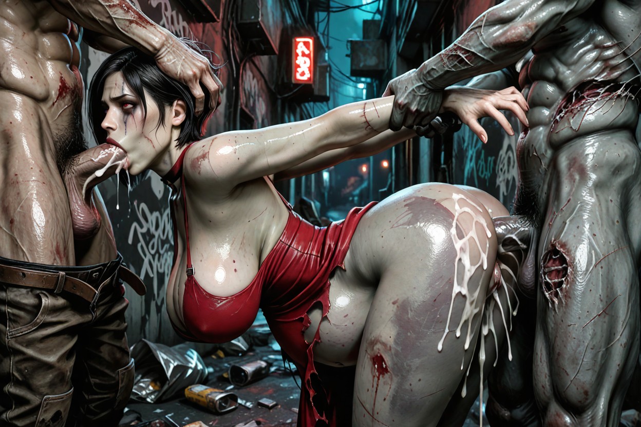 Bigger Stomach, Cum On Body, Fucked By Zombie Hentai AI Porn