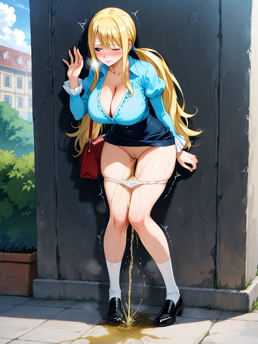 Solo, Looking Away, Pussy View Hentai AI Porn