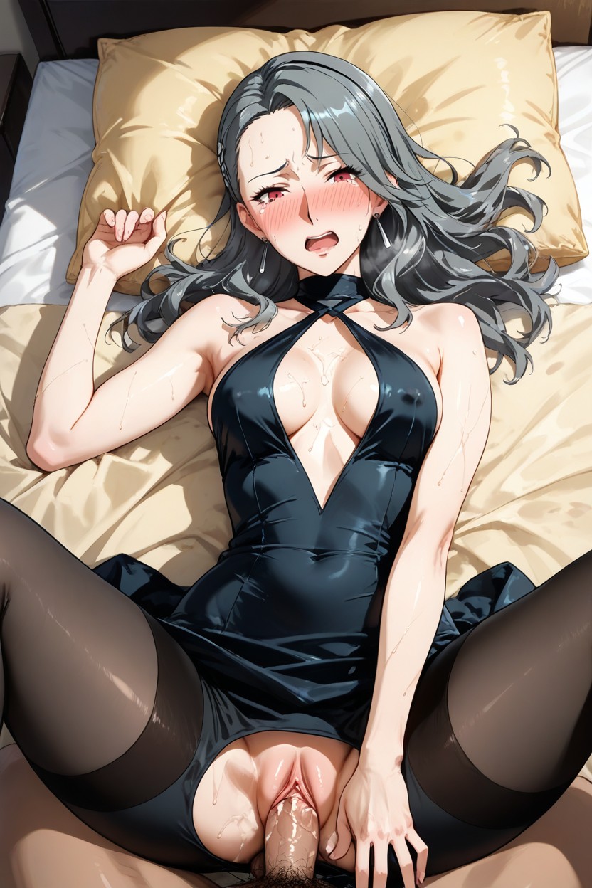 Plunging Keyhole, Looking At Viewer, Laying Hentai AI Porn