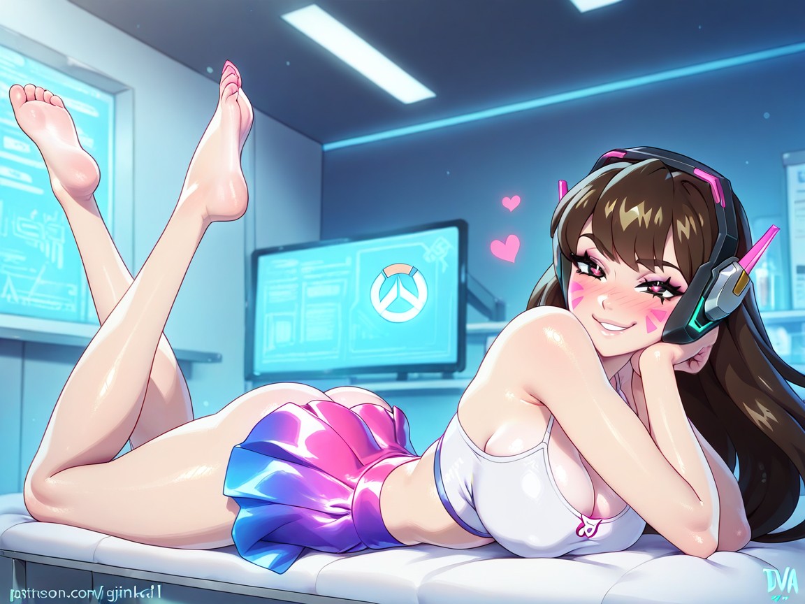 Extreme Snatched Waist, Presenting Ass, Dva From Overwatch Hentai AI Porn