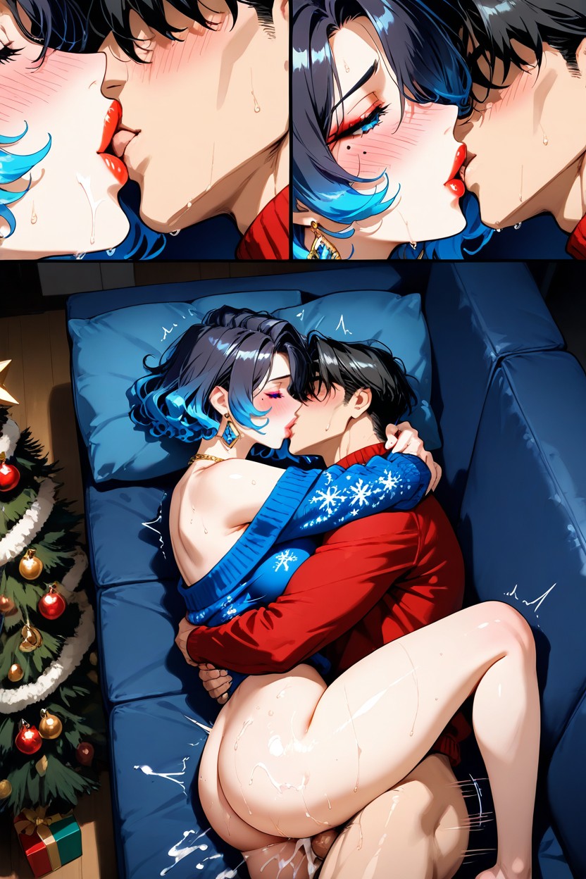 Extra Detailed, Lovers Vibes, Man’s Dick Between Woman’s Legs Hentai AI Porn