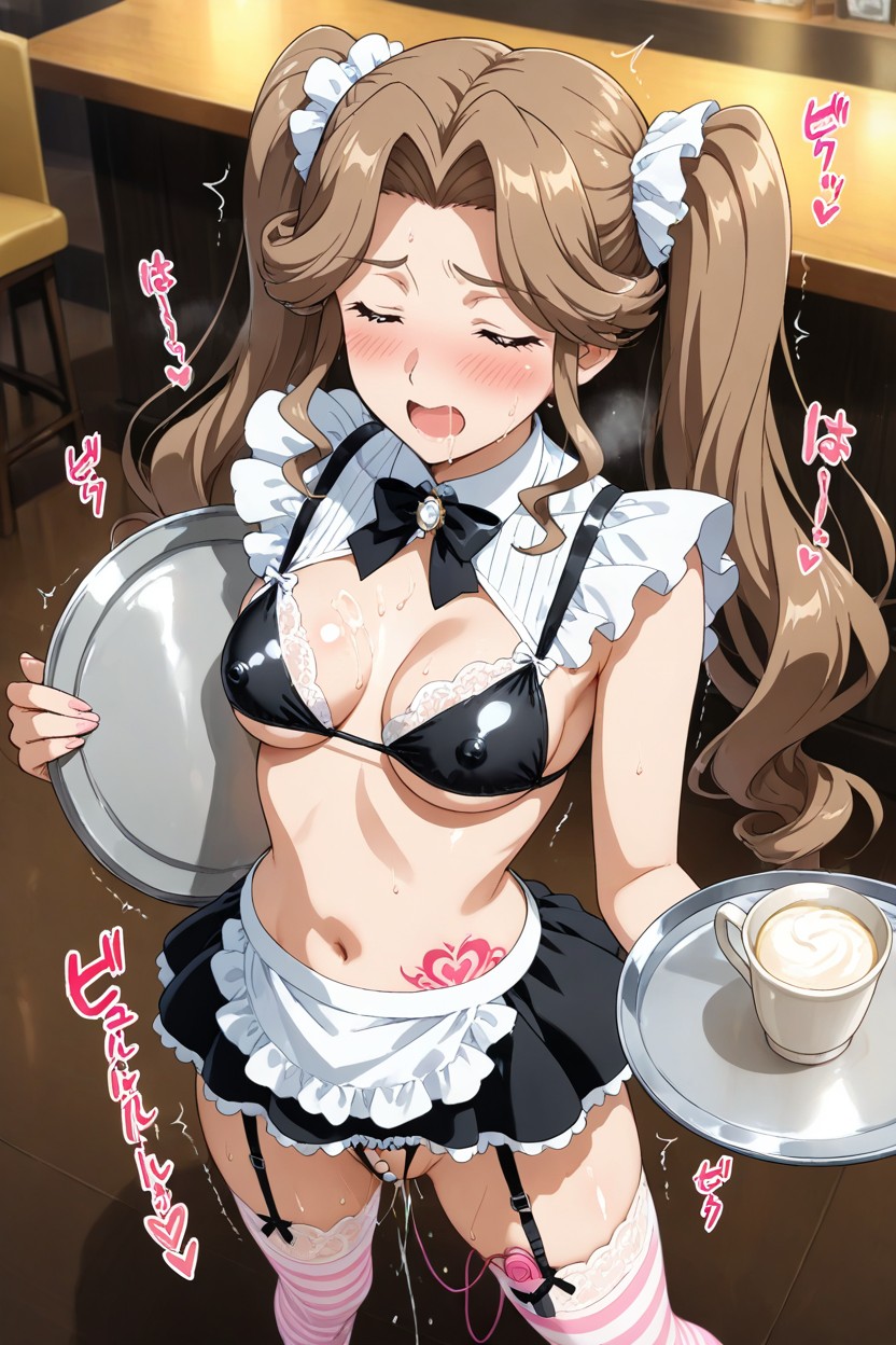 Vibrator In Vagina, Revealing Outfit, Horny Hentai AI Porn