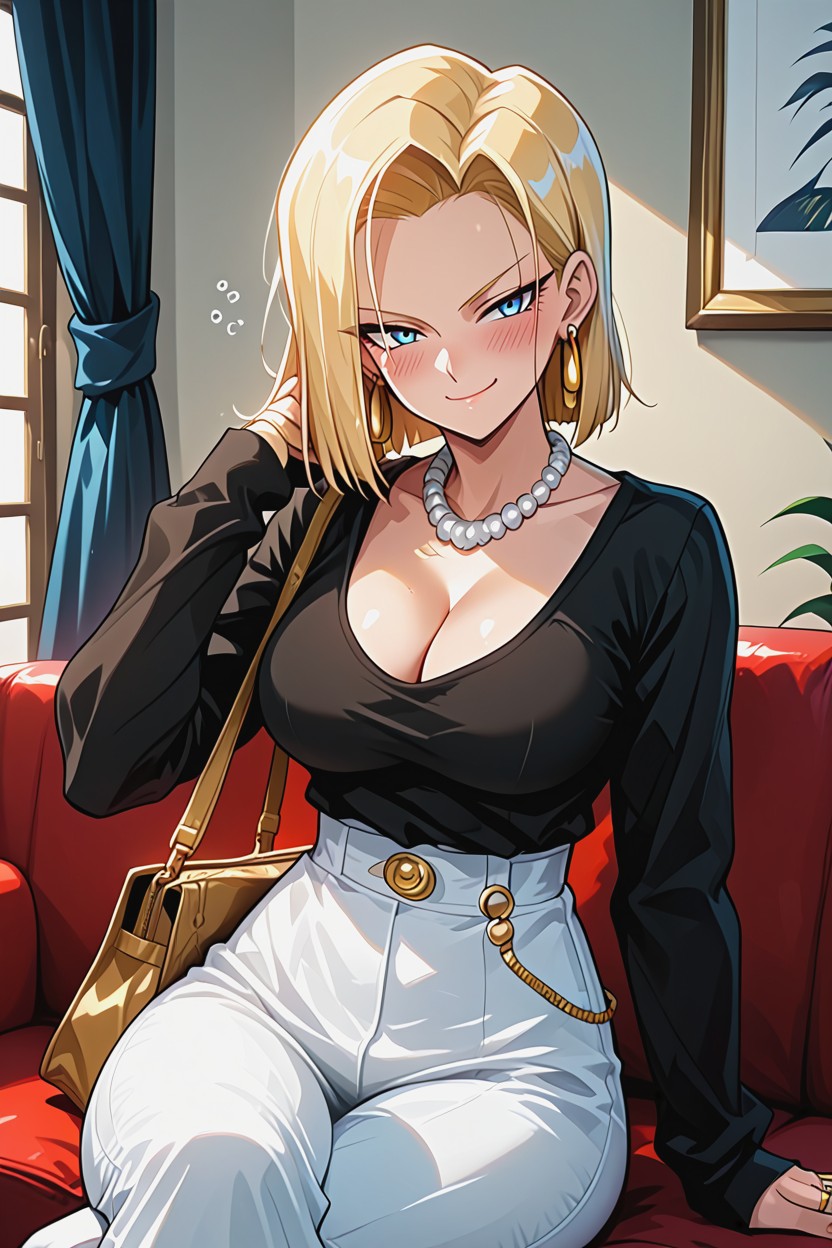 Sitting, Crossed_legs, Skirt Hentai AI Porn