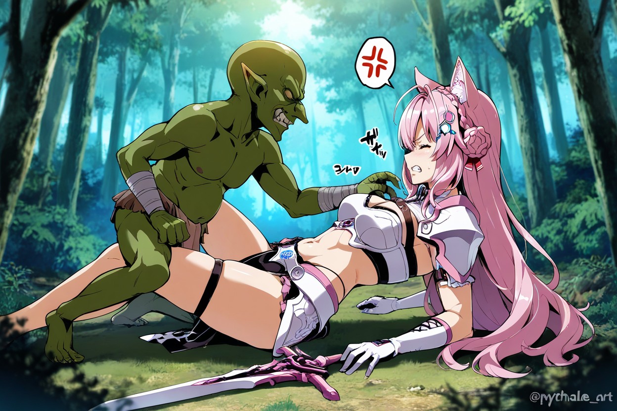 Clenched Teeth, And Charismatic, Female Pink Hair Hentai AI Porn