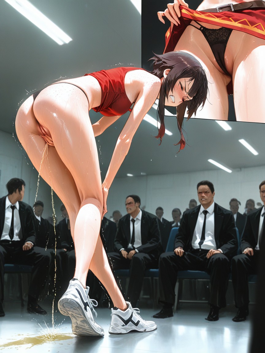 Standing, Trembling, Crossed Legs Hentai AI Porn