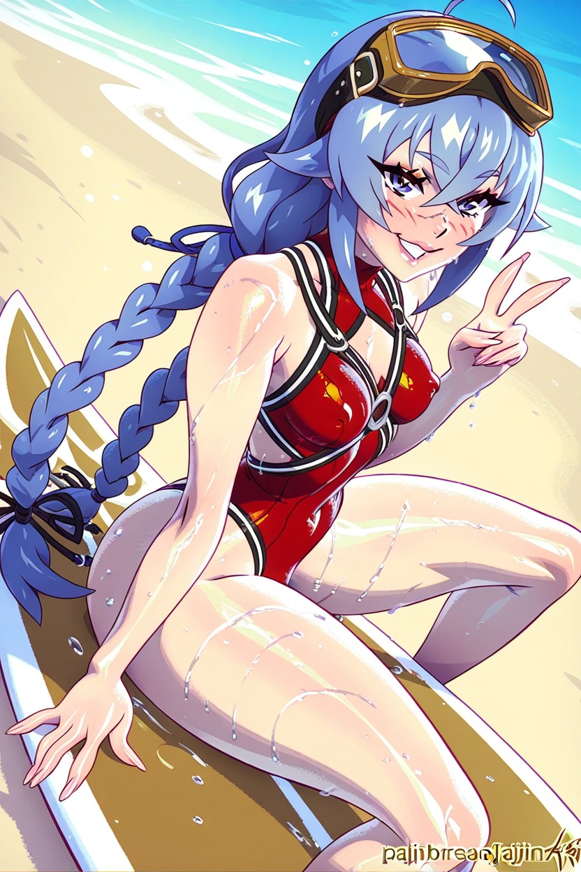 Perfect Hands, 25+, Diving Goggles Over The Head Hentai AI Porn
