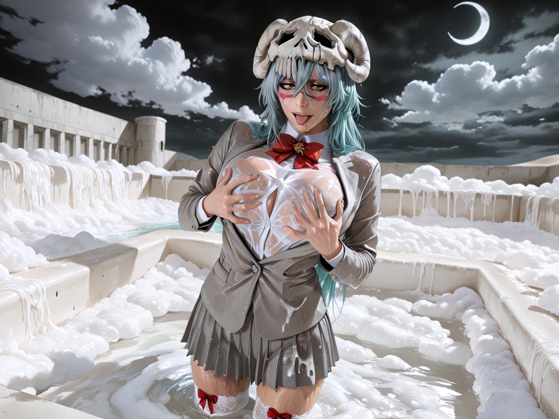 Massive Perfect Eyes, Close Up View, Wet Clothes Hentai AI Porn