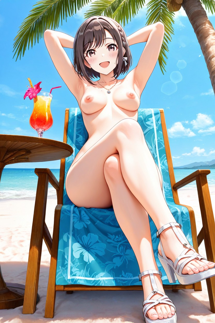 Small Breasts, Necklace, Breast Hentai AI Porn