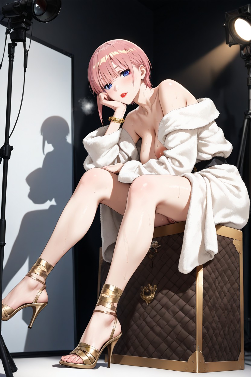 Slightly Herleaning Forward, 25+, Full Body Hentai AI Porn