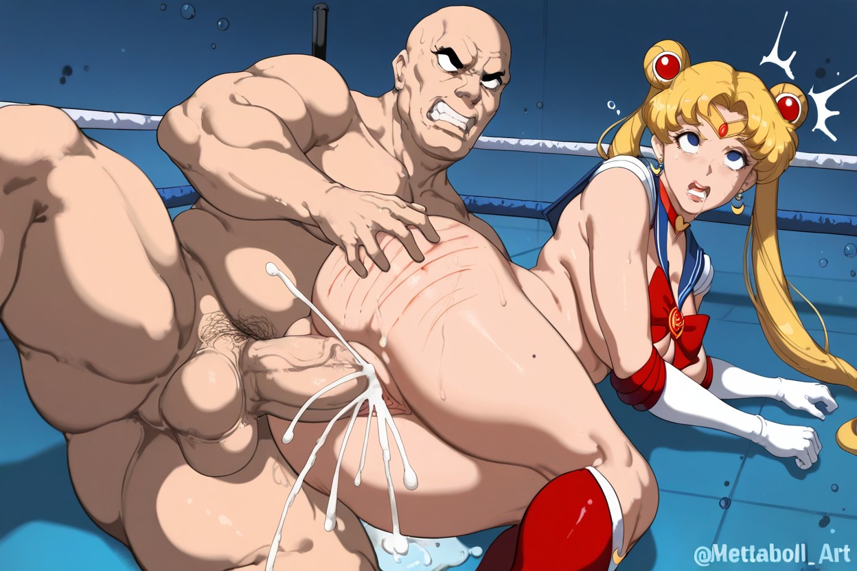 Saliva, Medium Ass, Large Hentai AI Porn