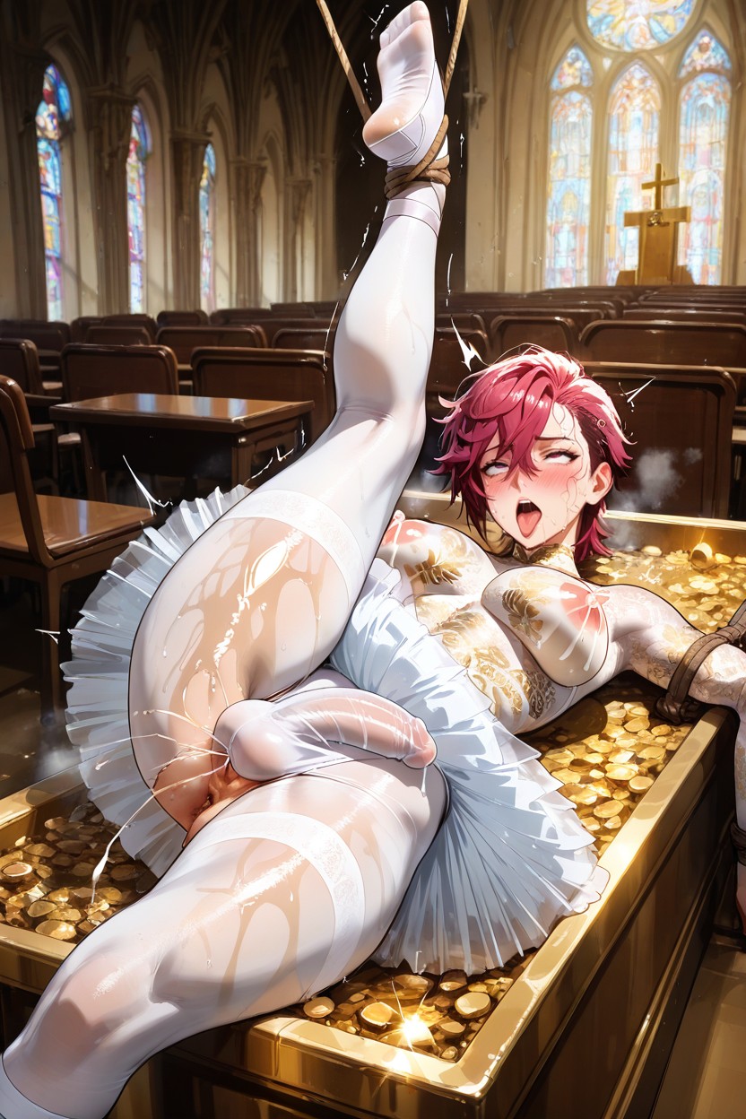 Ballet Socks, Ahegao, Muscular Thighs Hentai AI Porn