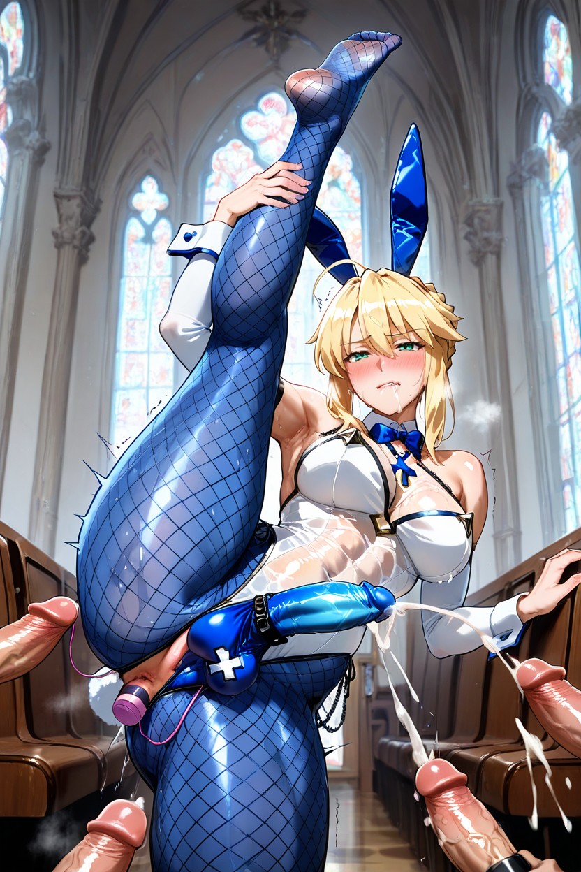 Futanari, Looking At Viewer, Squirting Hentai AI Porn