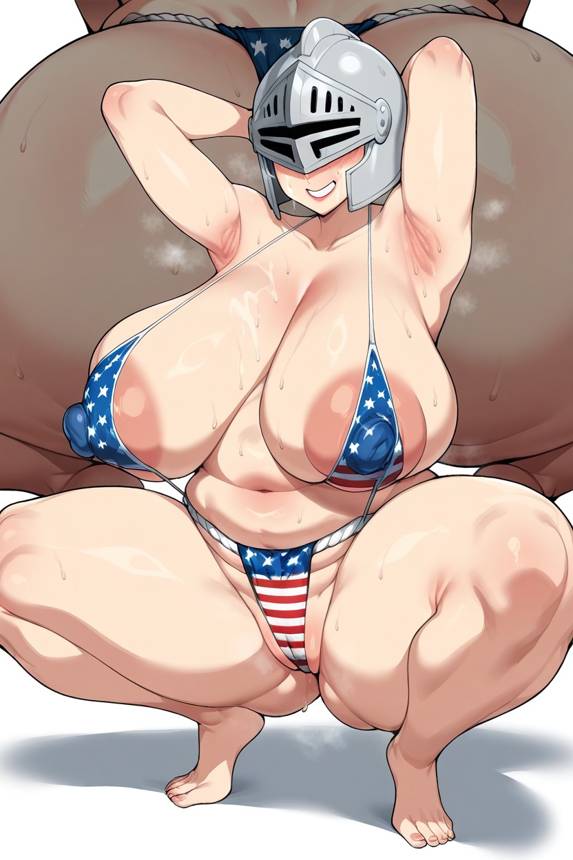 Female, Big Areola, Showing Armpits Hentai AI Porn