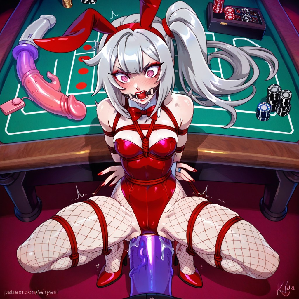 Casino Table, Merunyaa Style, Vibrator Hentai AI Porn