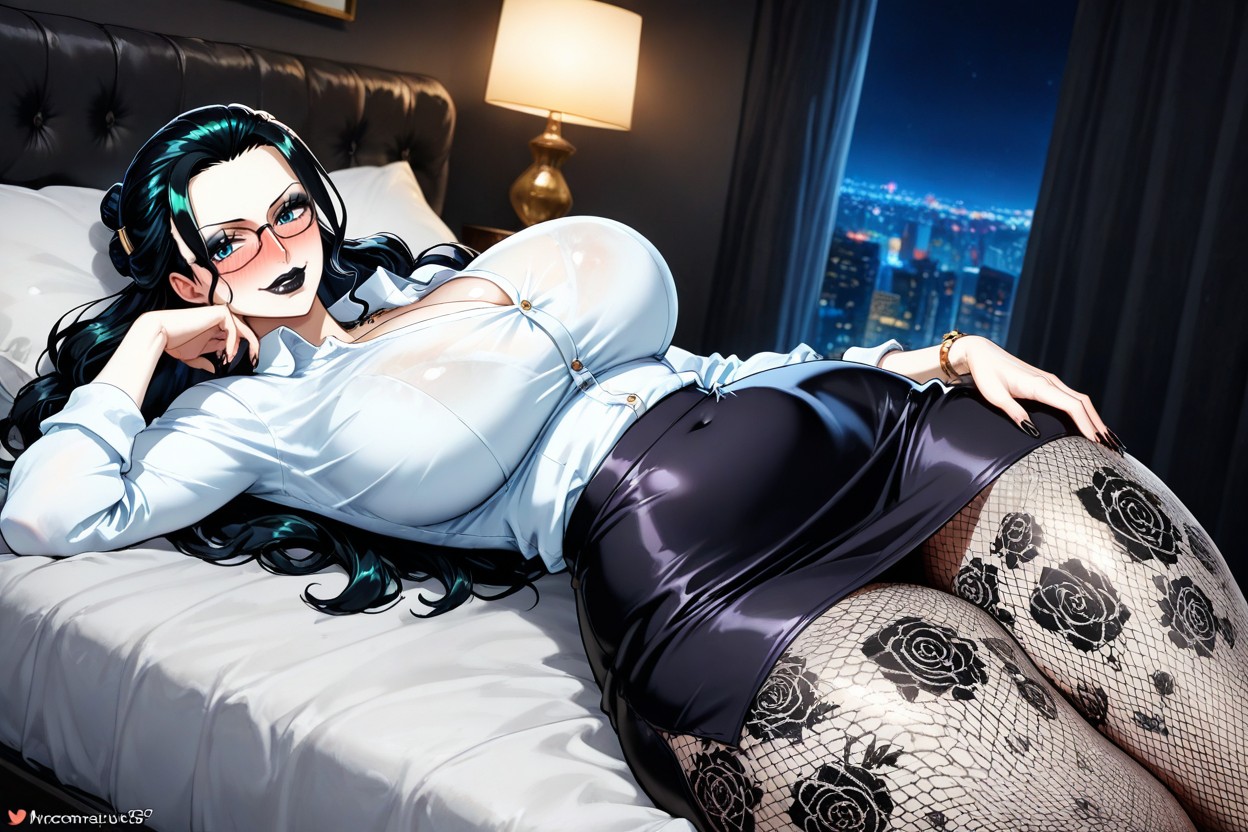 Glasses, Beautiful Face, Fitness Model Body Hentai AI Porn