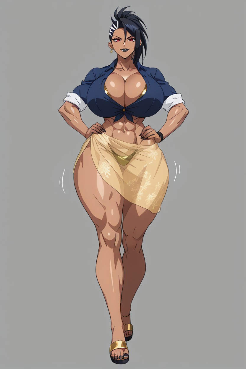Front View, Colossal Ass, Sandals Hentai AI Porn