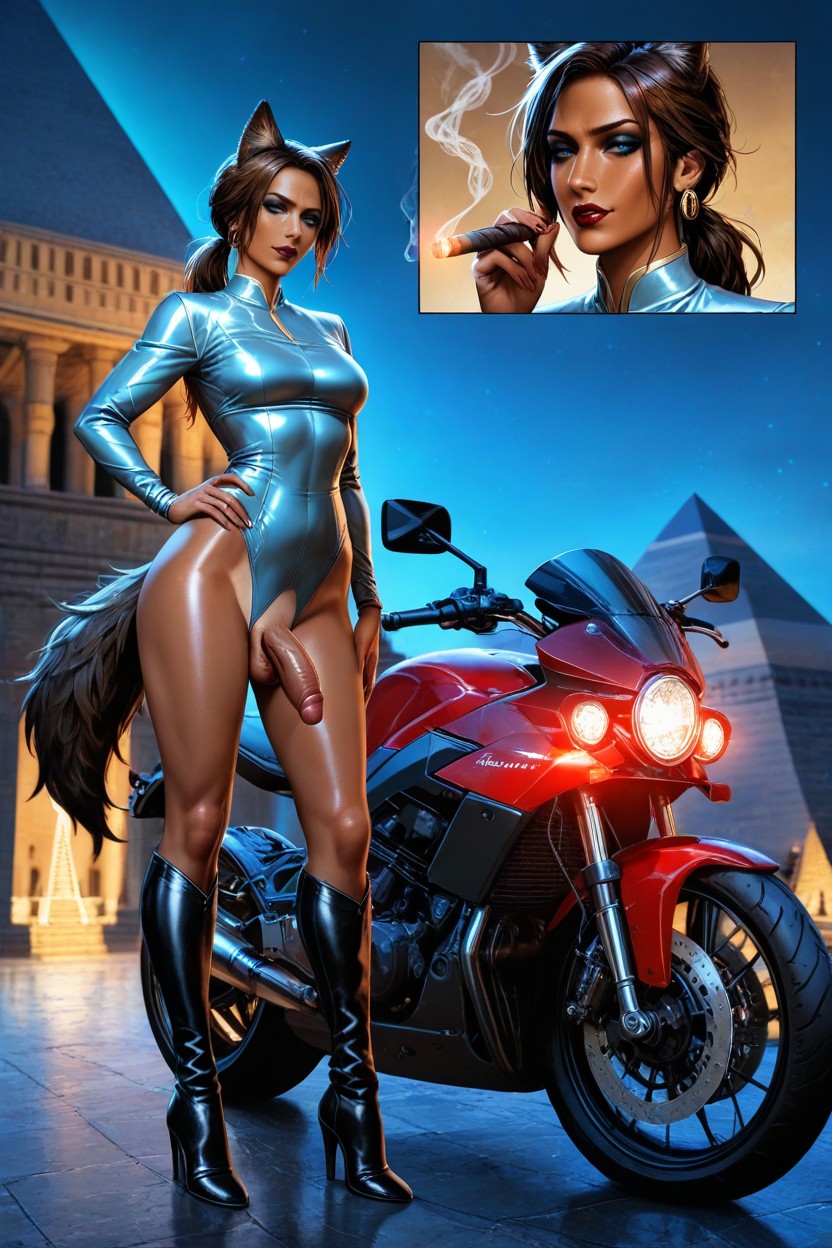 Neon, Motorcycle Ultra Detailed, Cinematic Hentai AI Porn