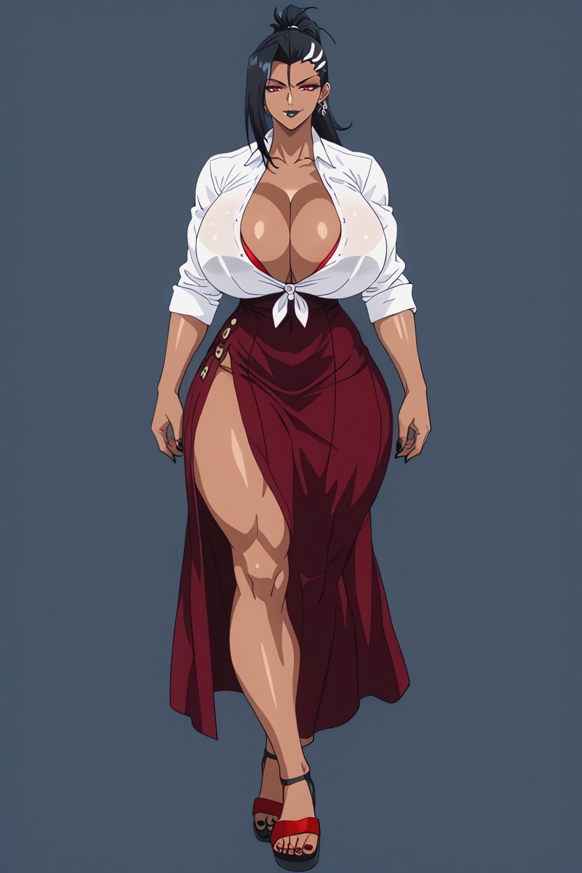 Black Hair, Gothic, Ultra Detailed Hentai AI Porn