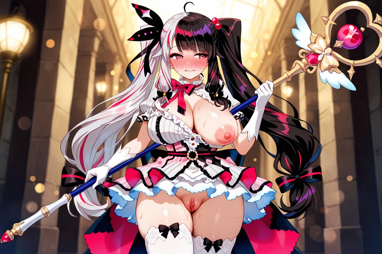 High Detailed, Hard Clitoris, Hair Ribbon Hentai AI Porn