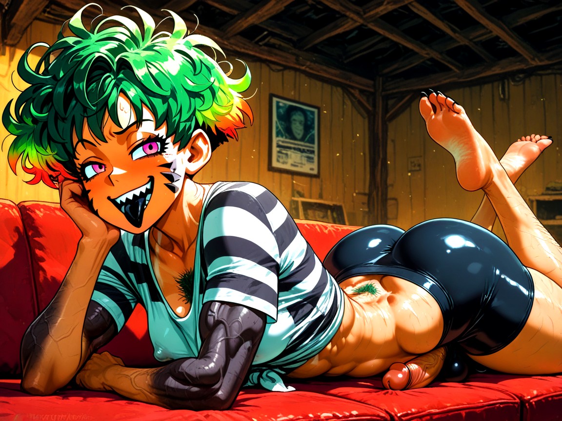Shocked, Pubic Hair, Futanari Hentai AI Porn