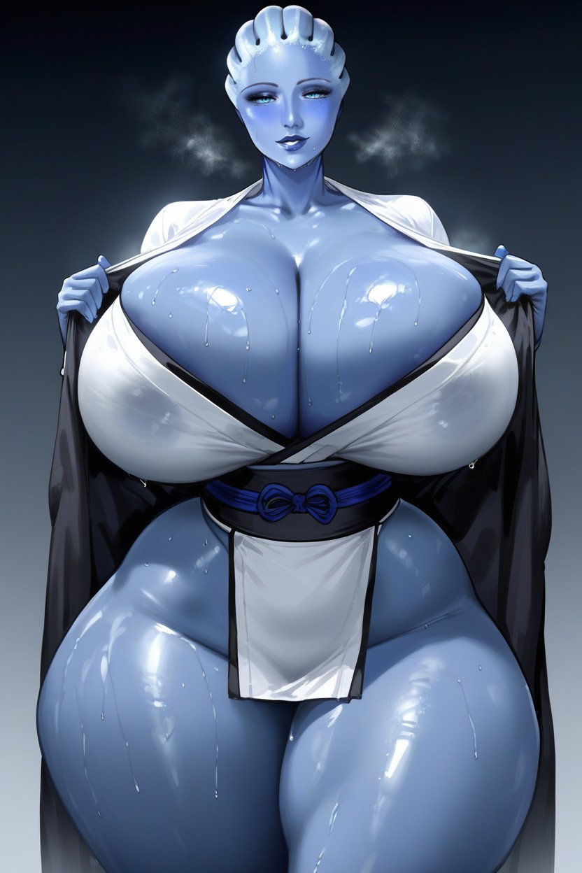 Cleavage, Thick Legs, Perfect Body Hentai AI Porn