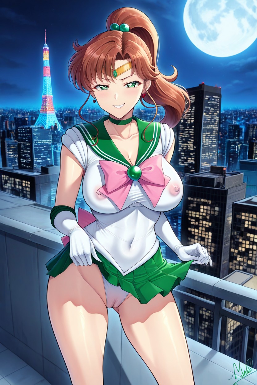 Long Legs, Night, Luz De Luna Hentai IA