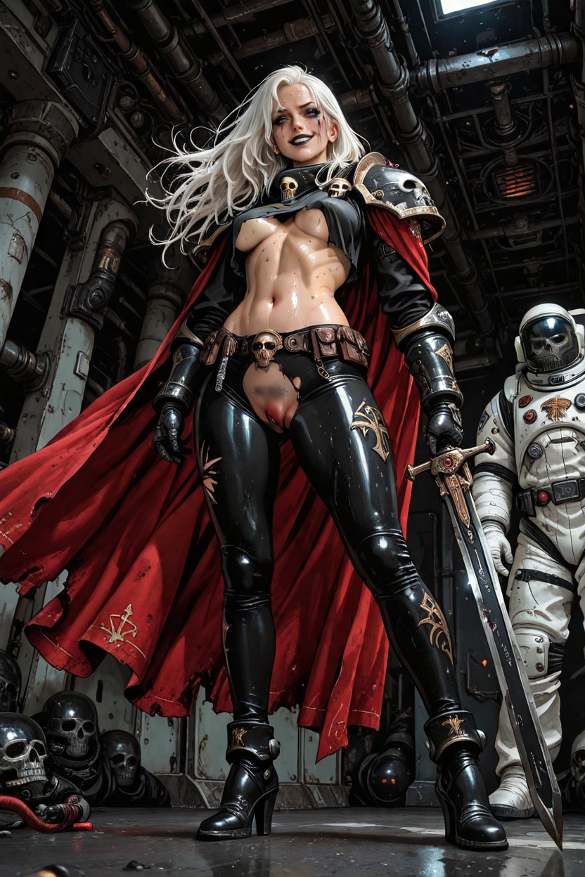 Space Marine, High Resolution, Shiny Skin Hentai AI Porn