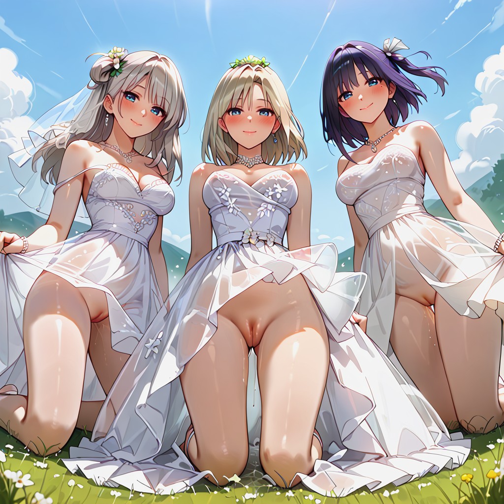 18+, One Side Up Hair, Grassy Area Hentai AI Porn