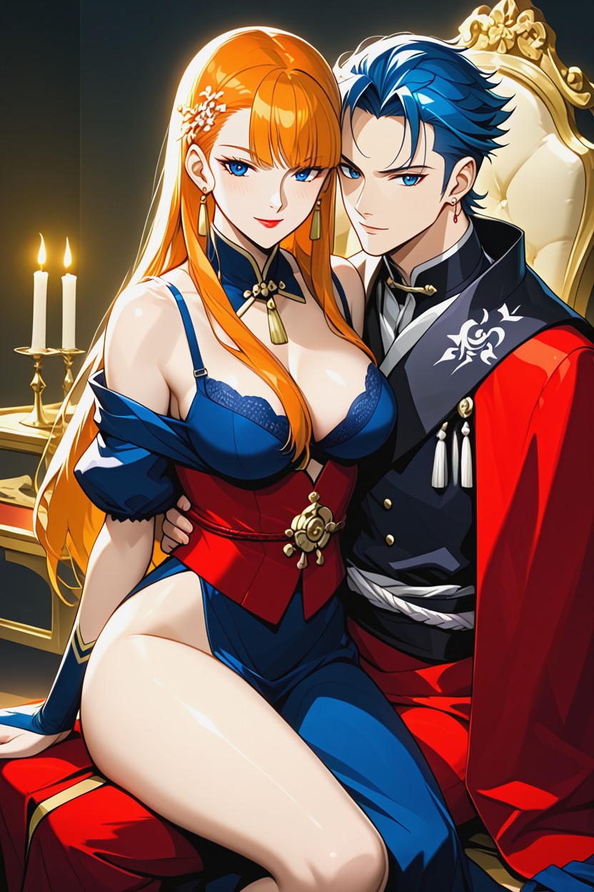 Le Buste Légèrement Orienté Vers L'observateur, Nez Délicat, Une Anatomie Correcte Ainsi Que Les Traits Du Visage Et La Coiffure Caractéristiques Et Reconnaissables De C- Hentai AI Porn