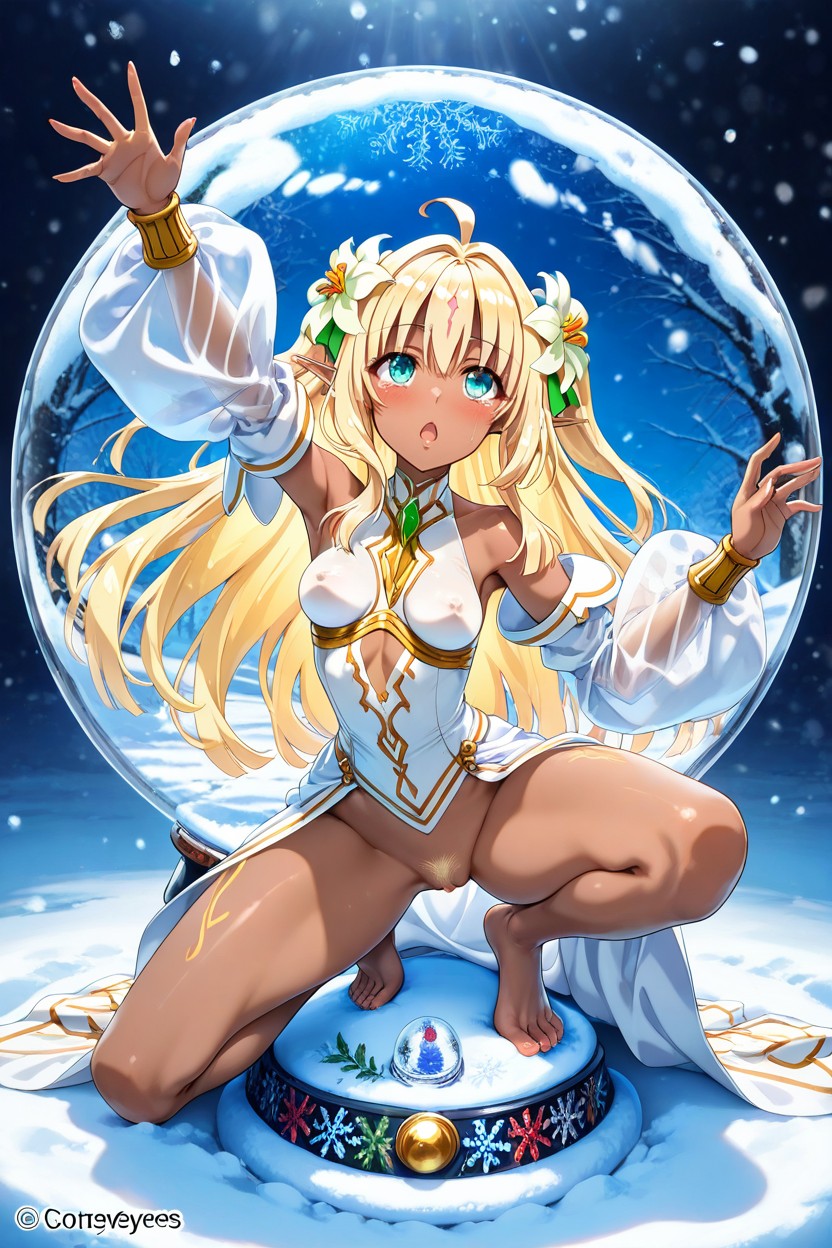 Open Arms, Shocked, Hyper Reduced Thickness Ribcage And Thigh Hentai AI Porn