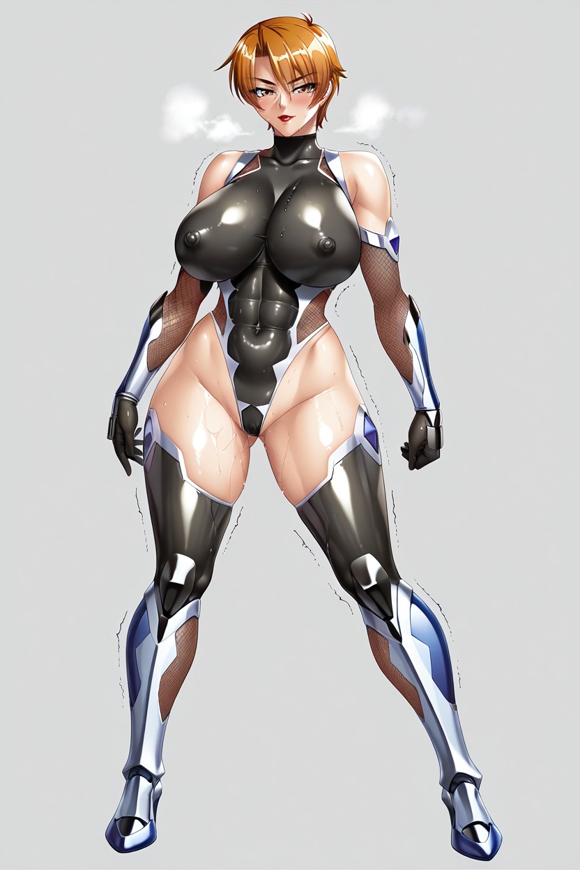 No Glasses, Front View, Large Breasts Hentai AI Porn