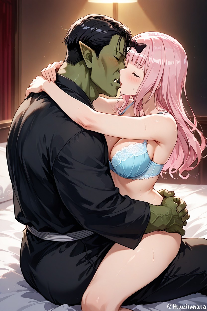 A Hug, A Dark Bedroom, A Black Robe Hentai IA
