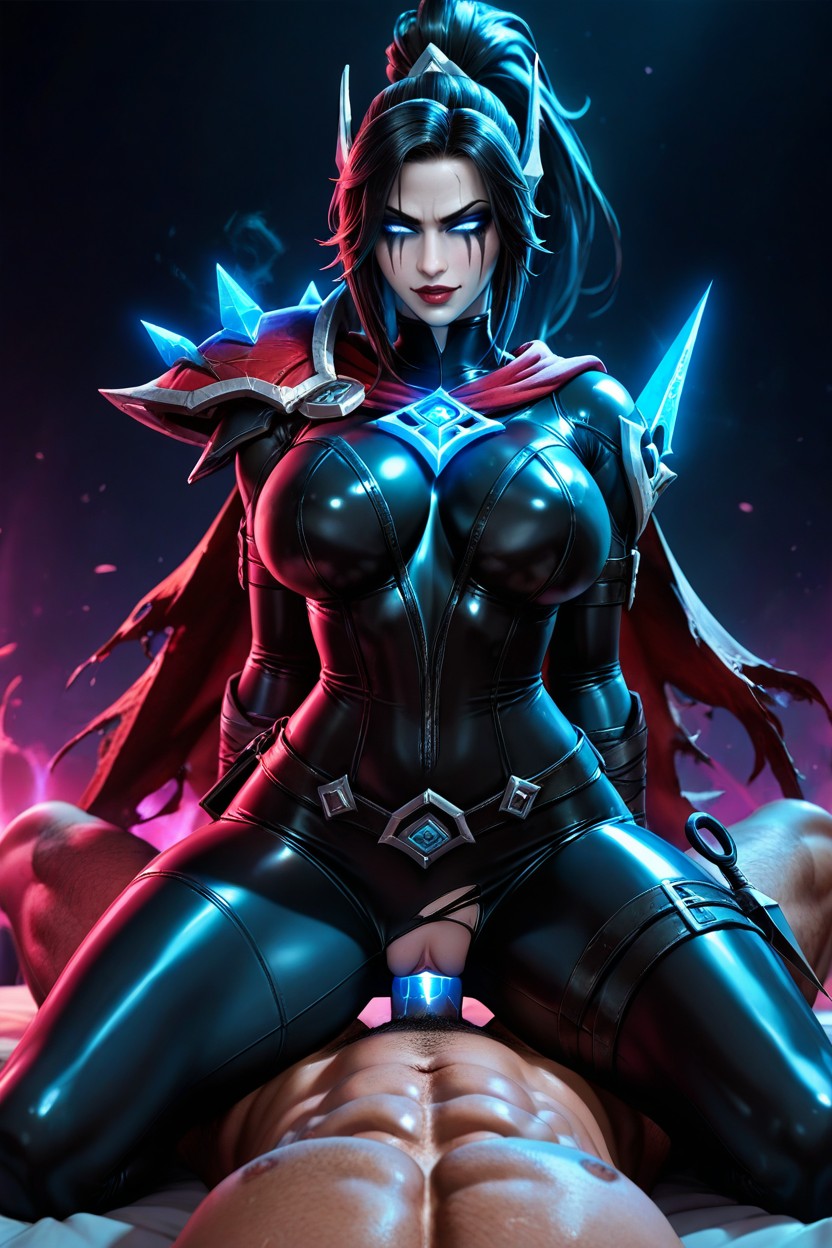 High Raven-black Ponytail, 25+, Man And Woman Hentai IA